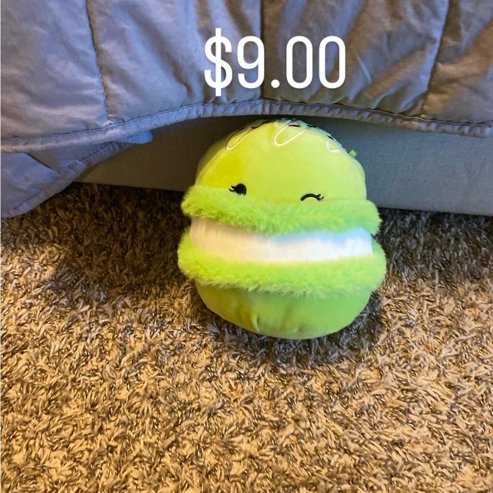 Squishmallows Green and White Stuffed Animal